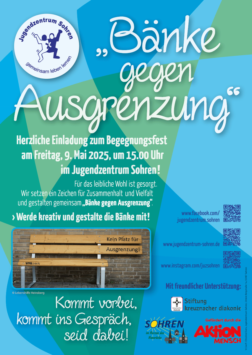 Bänke gegen Ausgrenzung