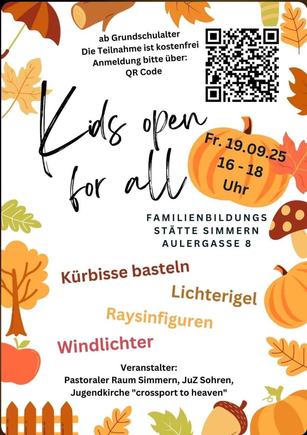 Das Bild zeigt die Veranstaltung Kids open for all am 19.09.2025